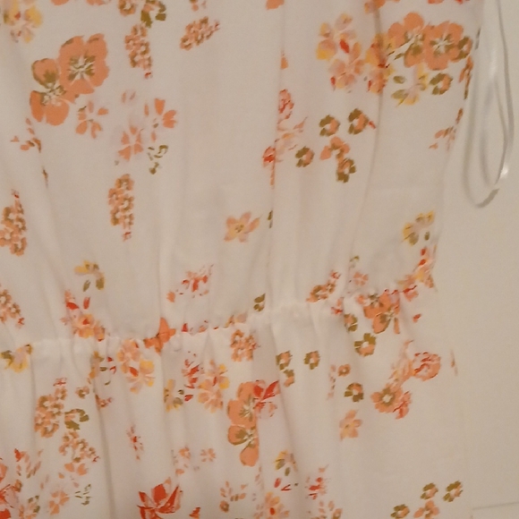 Collective Concepts White and Orange Floral Dress - Picture 4 of 5